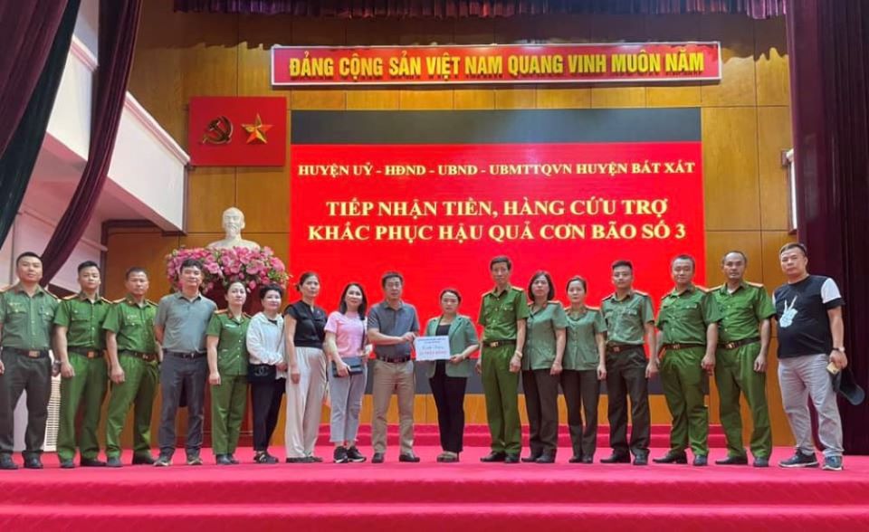 Công an quận Kiến An: Chung tay chia sẻ khó khăn với cán bộ, chiến sĩ và người dân vùng lũ tỉnh Lào Cai